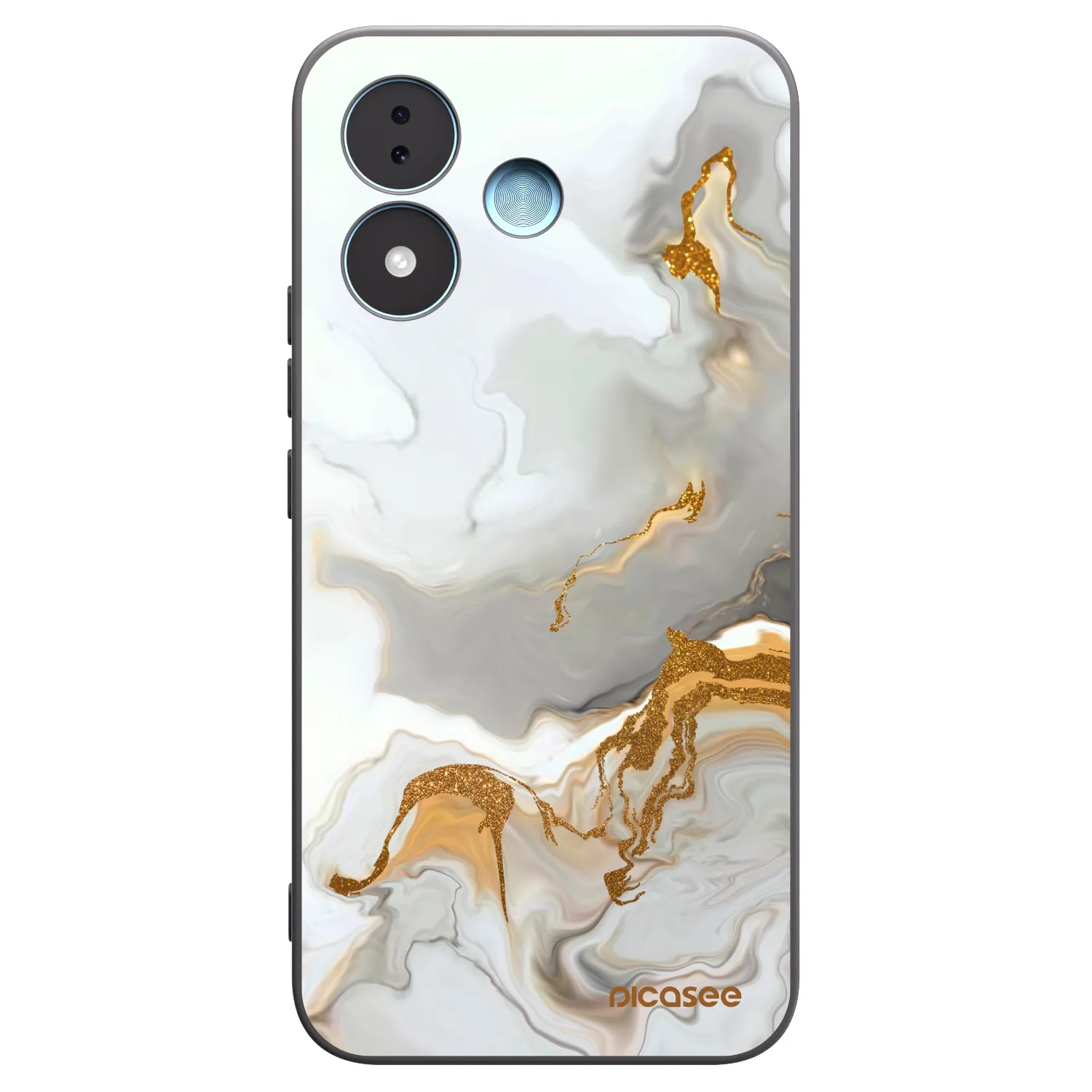 Picasee silikonowe czarne etui na Xiaomi Redmi Note 17 5G - Her