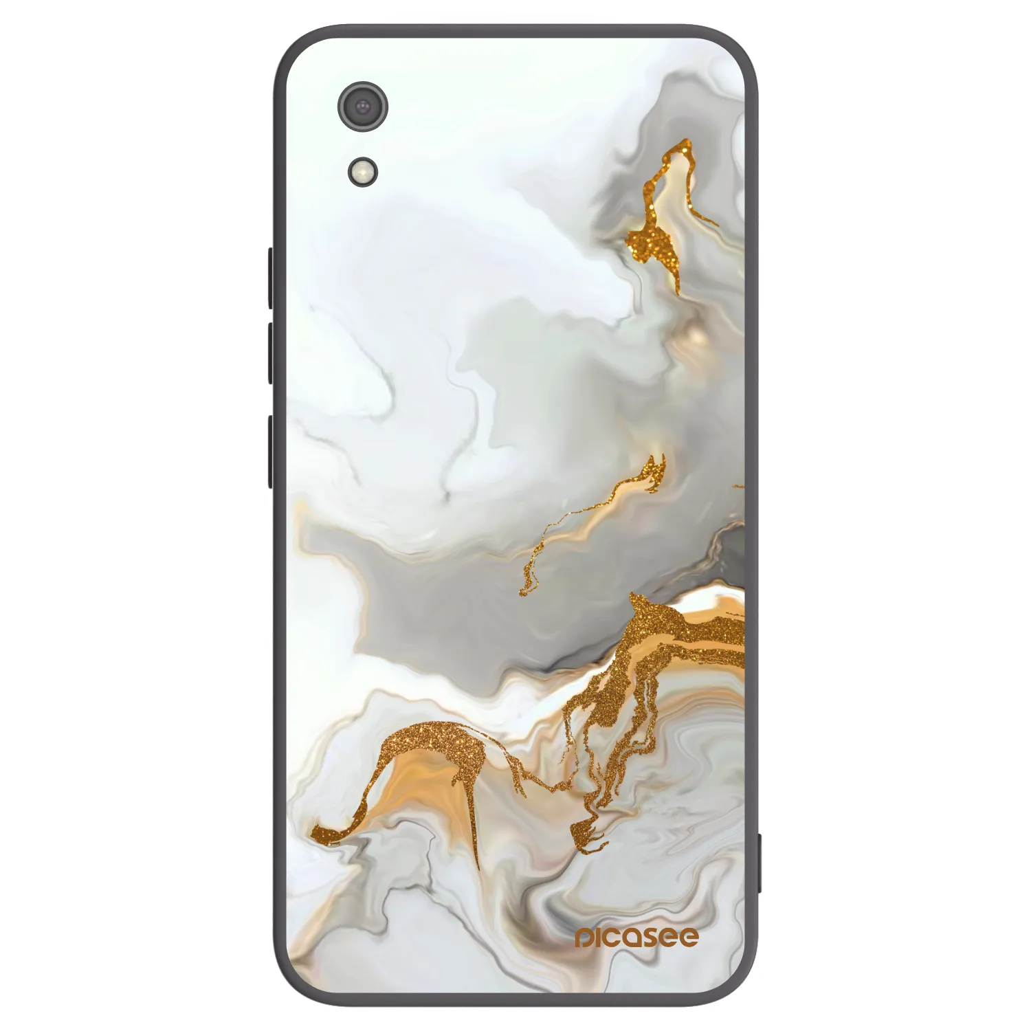 Picasee silikonowe czarne etui na Xiaomi Redmi 7A - Her