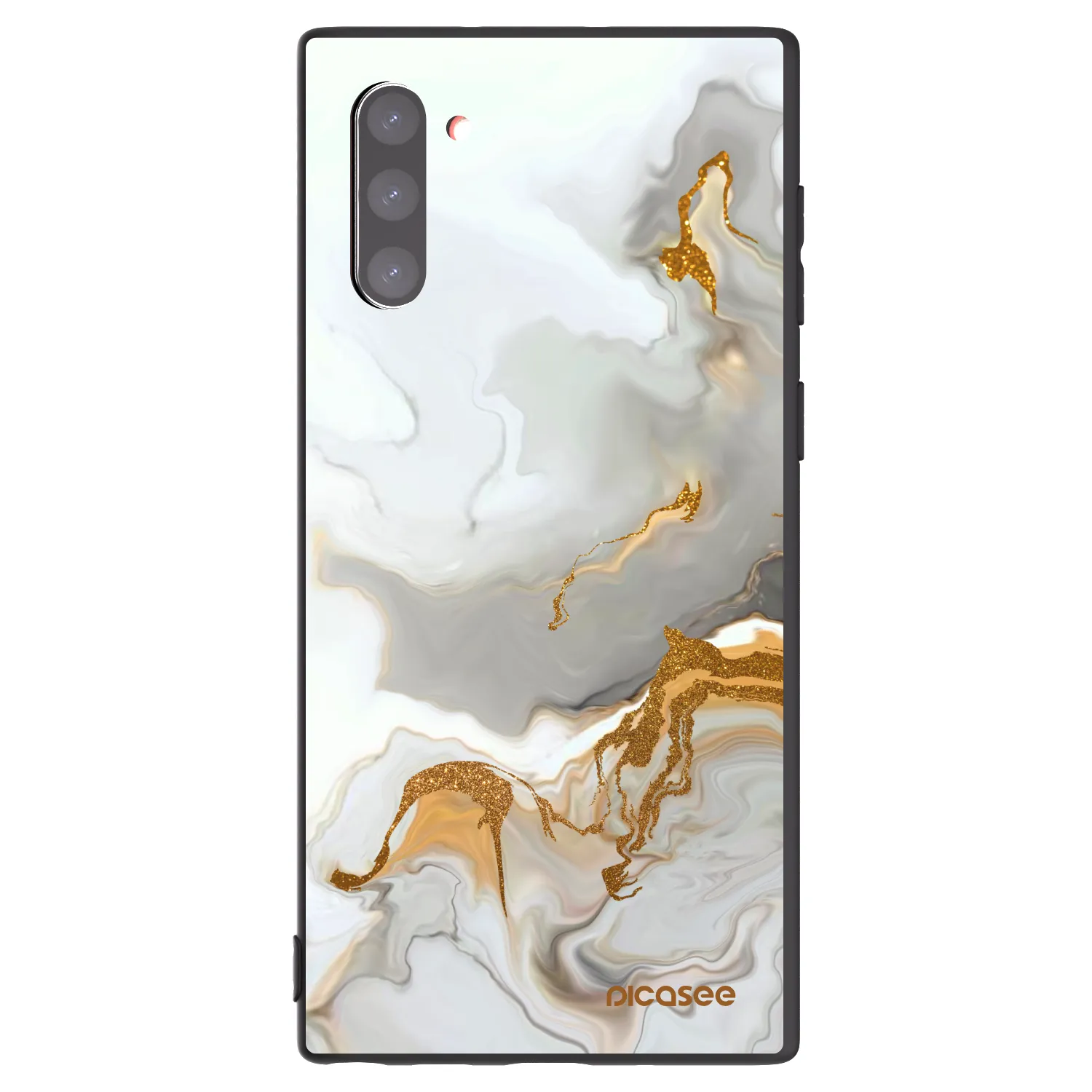 Picasee silikonowe czarne etui na Samsung Galaxy Note 10 N970F - Her