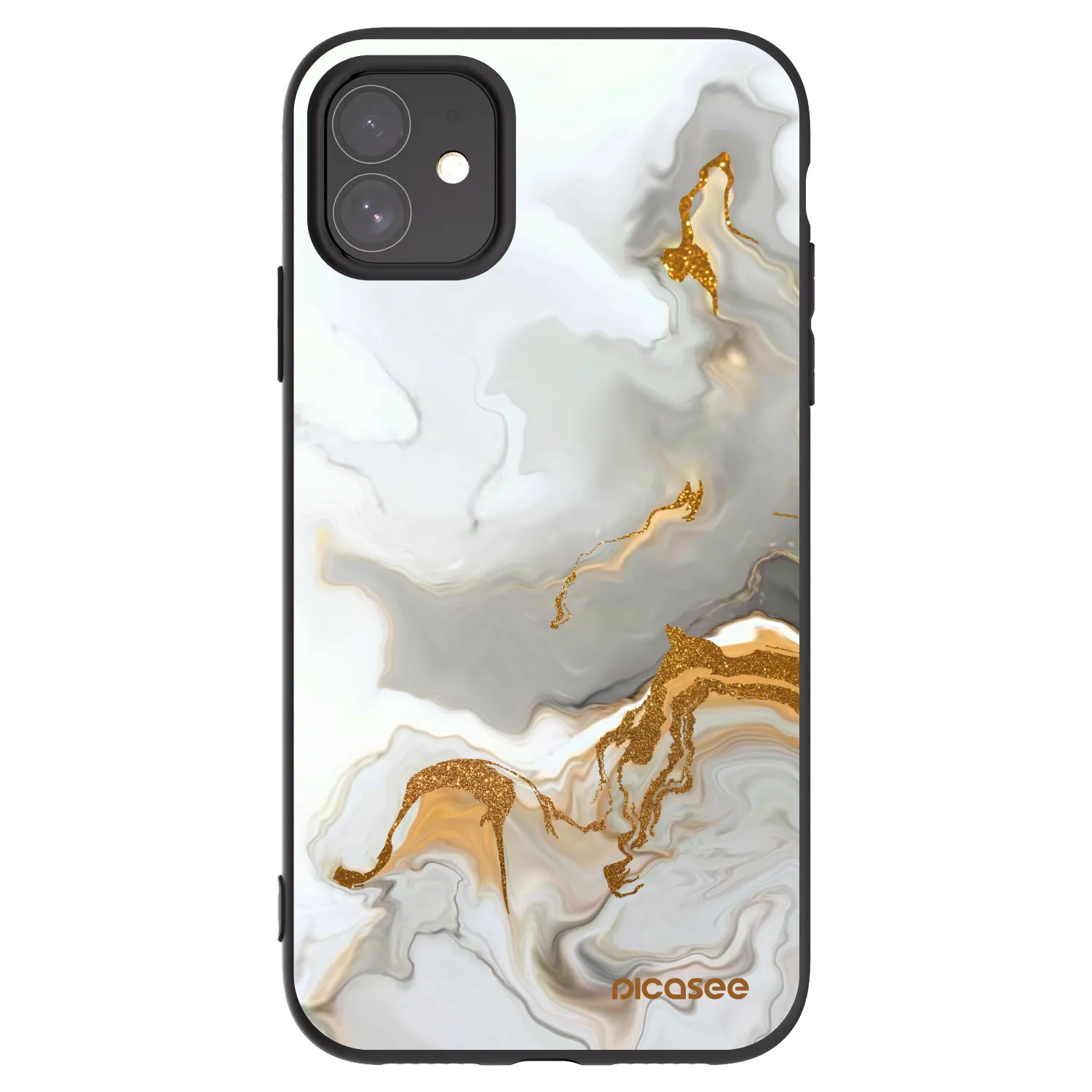 Picasee silikonowe czarne etui na Apple iPhone 11 - Her