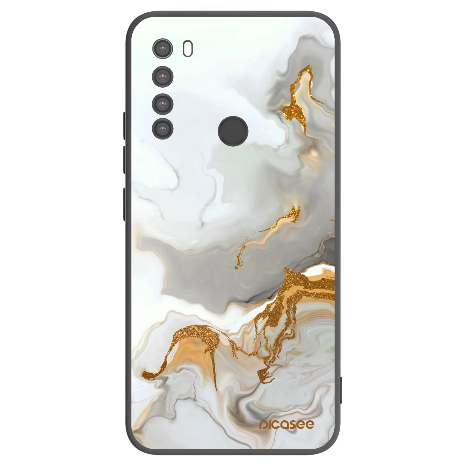 Picasee silikonowe czarne etui na Xiaomi Redmi Note 8 - Her
