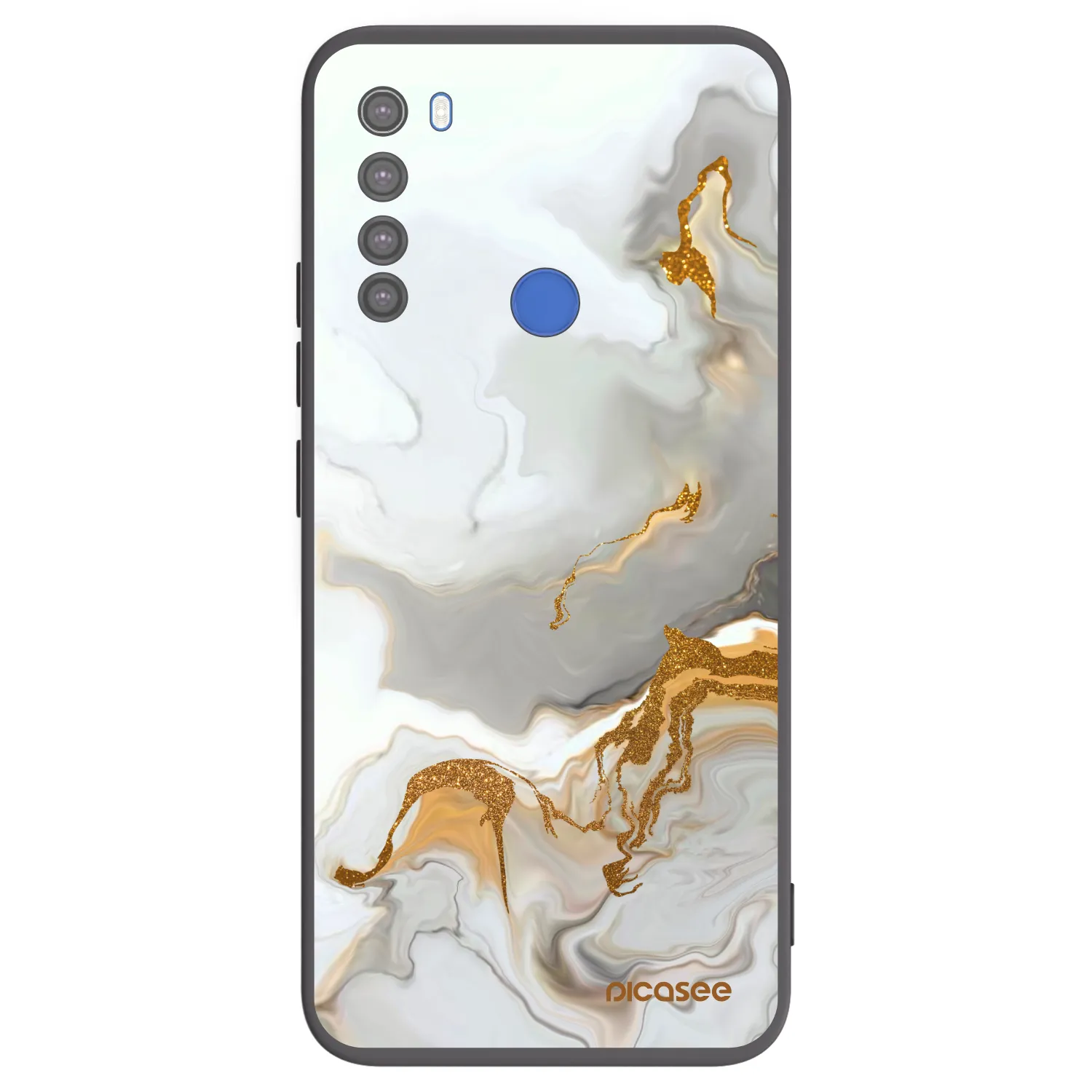 Picasee silikonowe czarne etui na Xiaomi Redmi Note 8T - Her