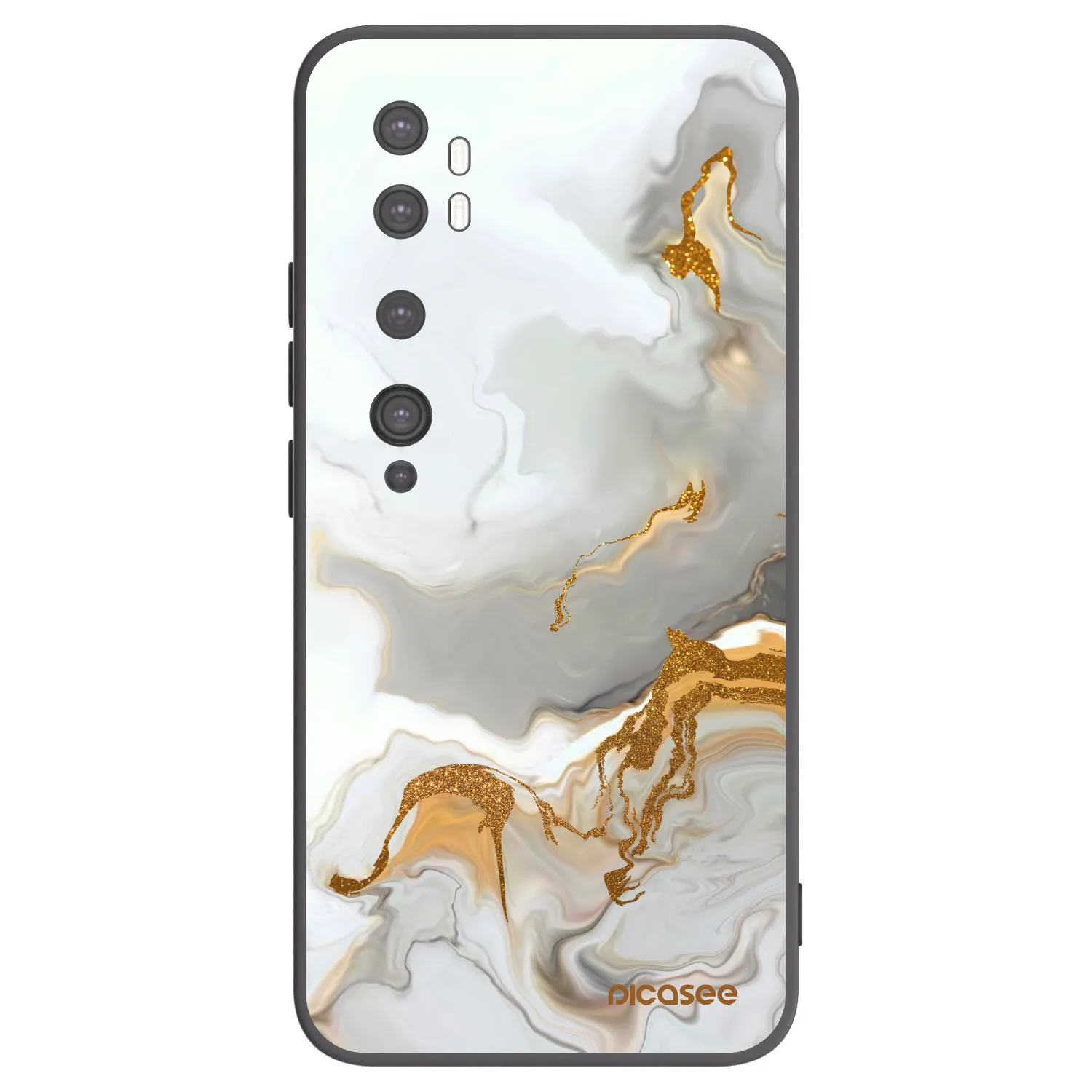 Picasee silikonowe czarne etui na Xiaomi Mi Note 10 (Pro) - Her