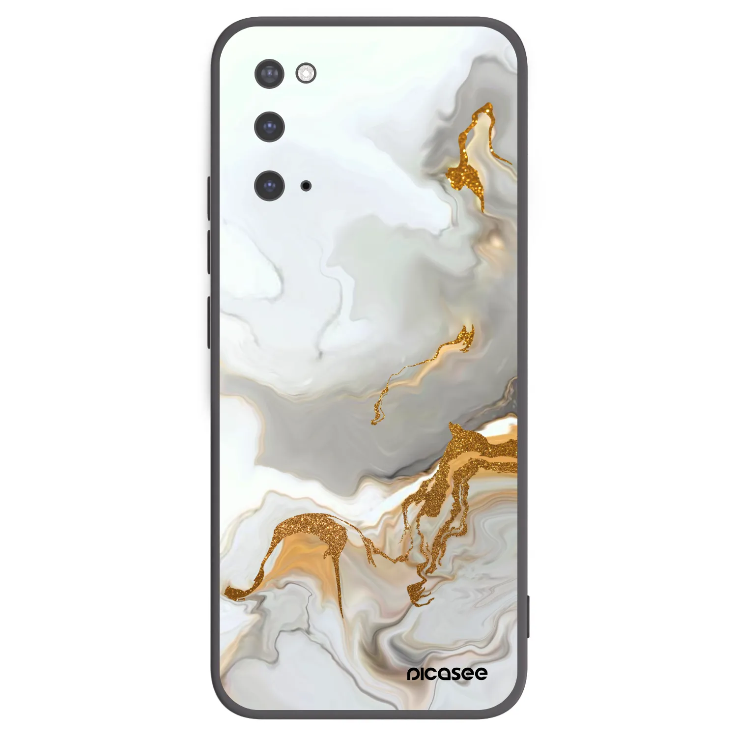 Picasee silikonowe czarne etui na Samsung Galaxy S20 G980F - Her