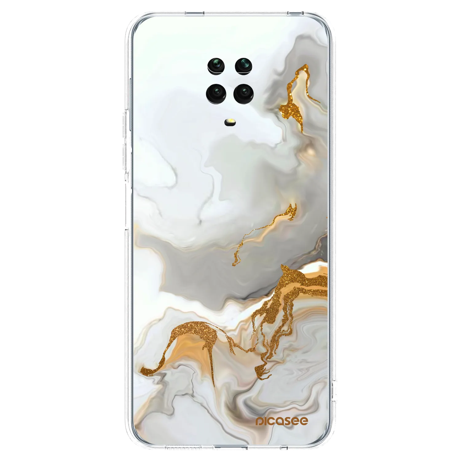 Picasee silikonowe przeźroczyste etui na Xiaomi Redmi Note 9 Pro - Her