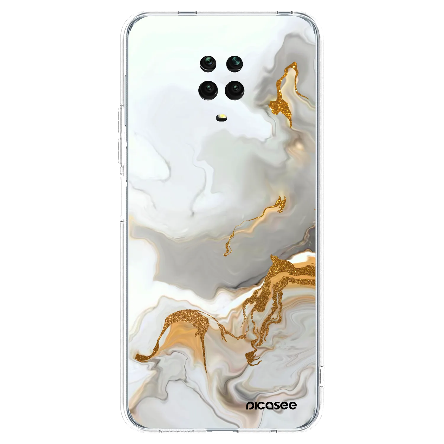 Picasee silikonowe przeźroczyste etui na Xiaomi Redmi Note 9S - Her