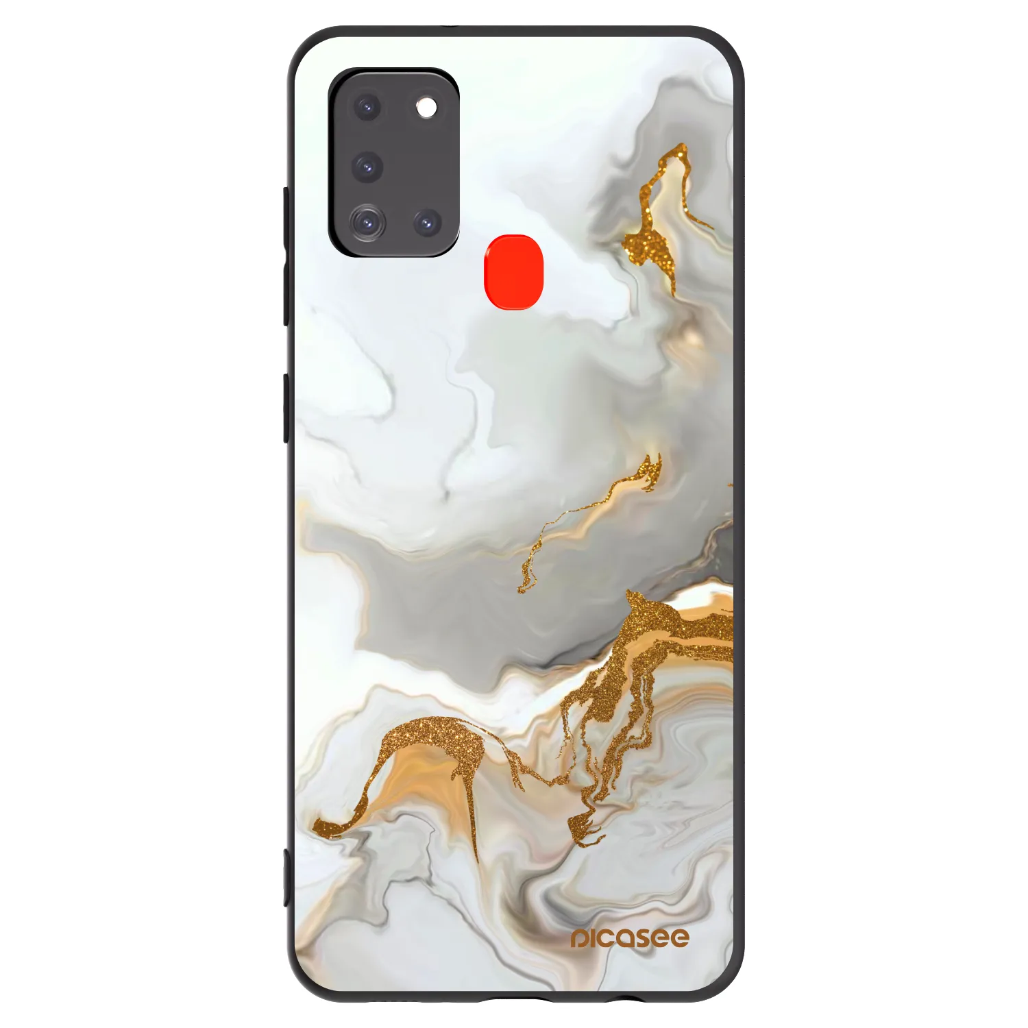 Picasee silikonowe czarne etui na Samsung Galaxy A21s - Her