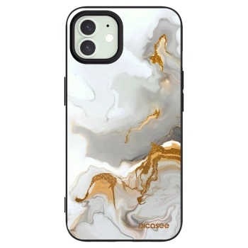 Picasee silikonowe czarne etui na Apple iPhone 12 - Her