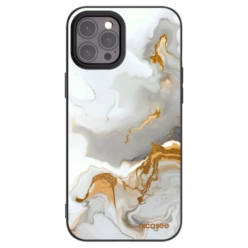 Picasee silikonowe czarne etui na Apple iPhone 12 Pro Max - Her