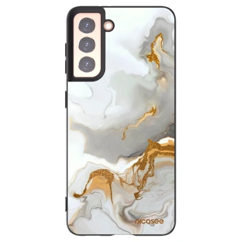 Picasee silikonowe czarne etui na Samsung Galaxy S21 5G G991B - Her