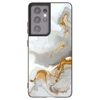 Picasee silikonowe czarne etui na Samsung Galaxy S21 Ultra 5G G998B - Her