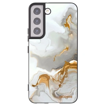 Picasee silikonowe czarne etui na Samsung Galaxy S22 5G - Her