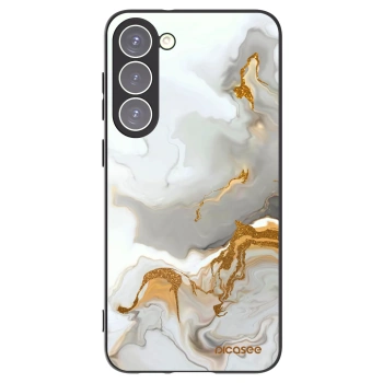Picasee silikonowe czarne etui na Samsung Galaxy S23+ 5G - Her