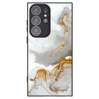 Picasee silikonowe czarne etui na Samsung Galaxy S23 Ultra 5G - Her