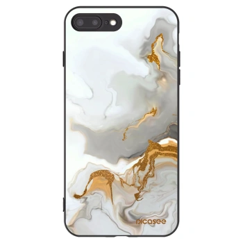 Picasee silikonowe czarne etui na Apple iPhone 8 Plus - Her