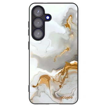 Picasee silikonowe czarne etui na Samsung Galaxy S25 5G - Her