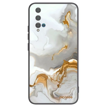 Picasee silikonowe czarne etui na Huawei Nova 5T - Her