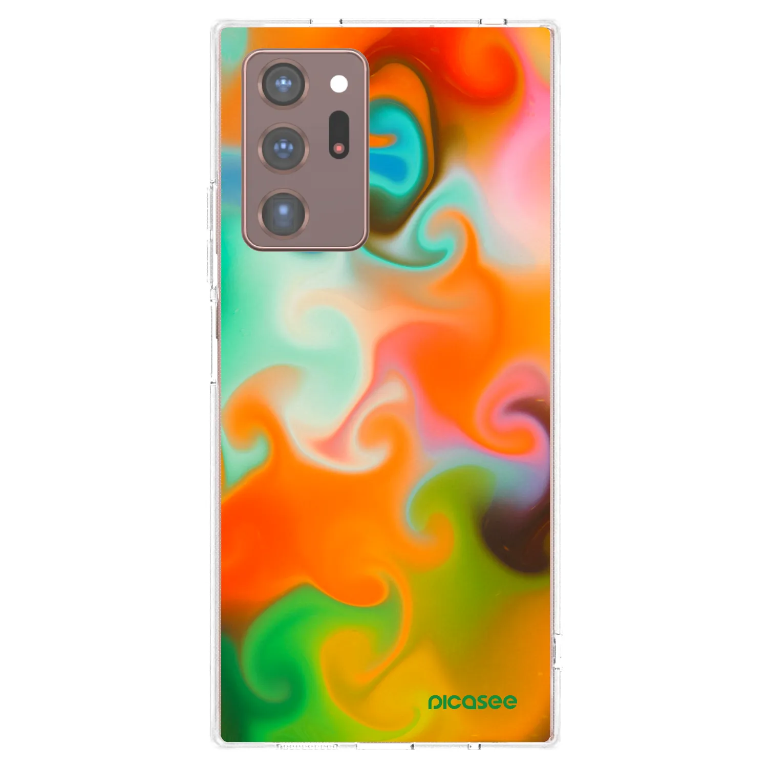 Picasee silikonowe przeźroczyste etui na Samsung Galaxy Note 20 Ultra - Juice