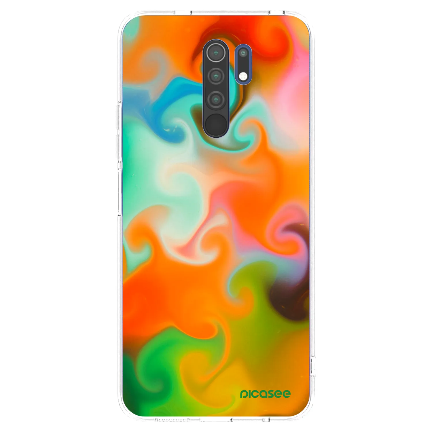Picasee silikonowe przeźroczyste etui na Xiaomi Redmi 9 - Juice