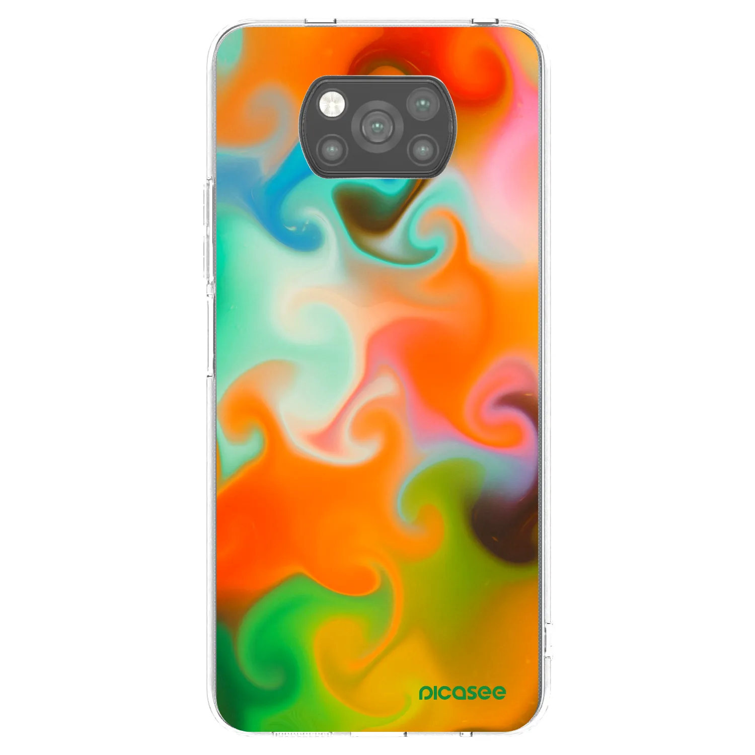 Picasee silikonowe czarne etui na Xiaomi Poco X3 - Juice