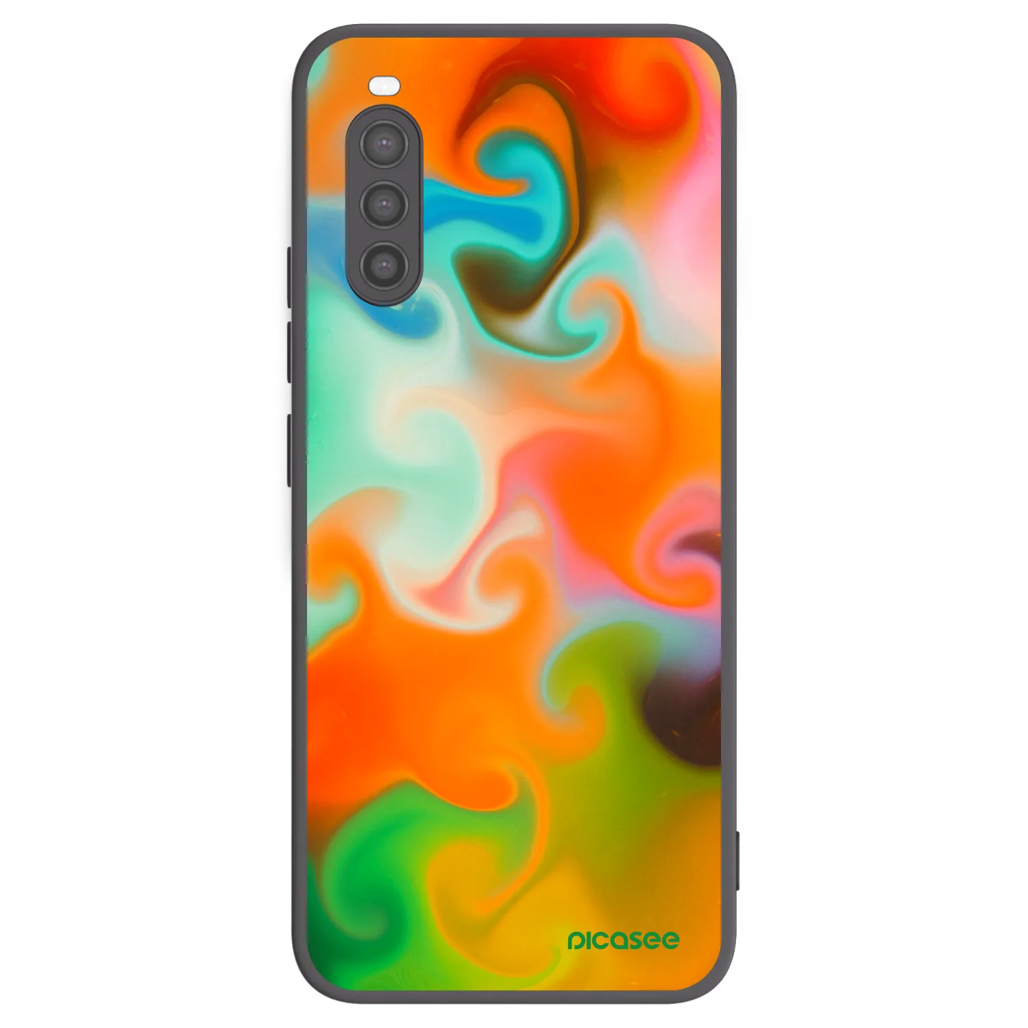 Picasee silikonowe czarne etui na Sony Xperia 10 II - Juice