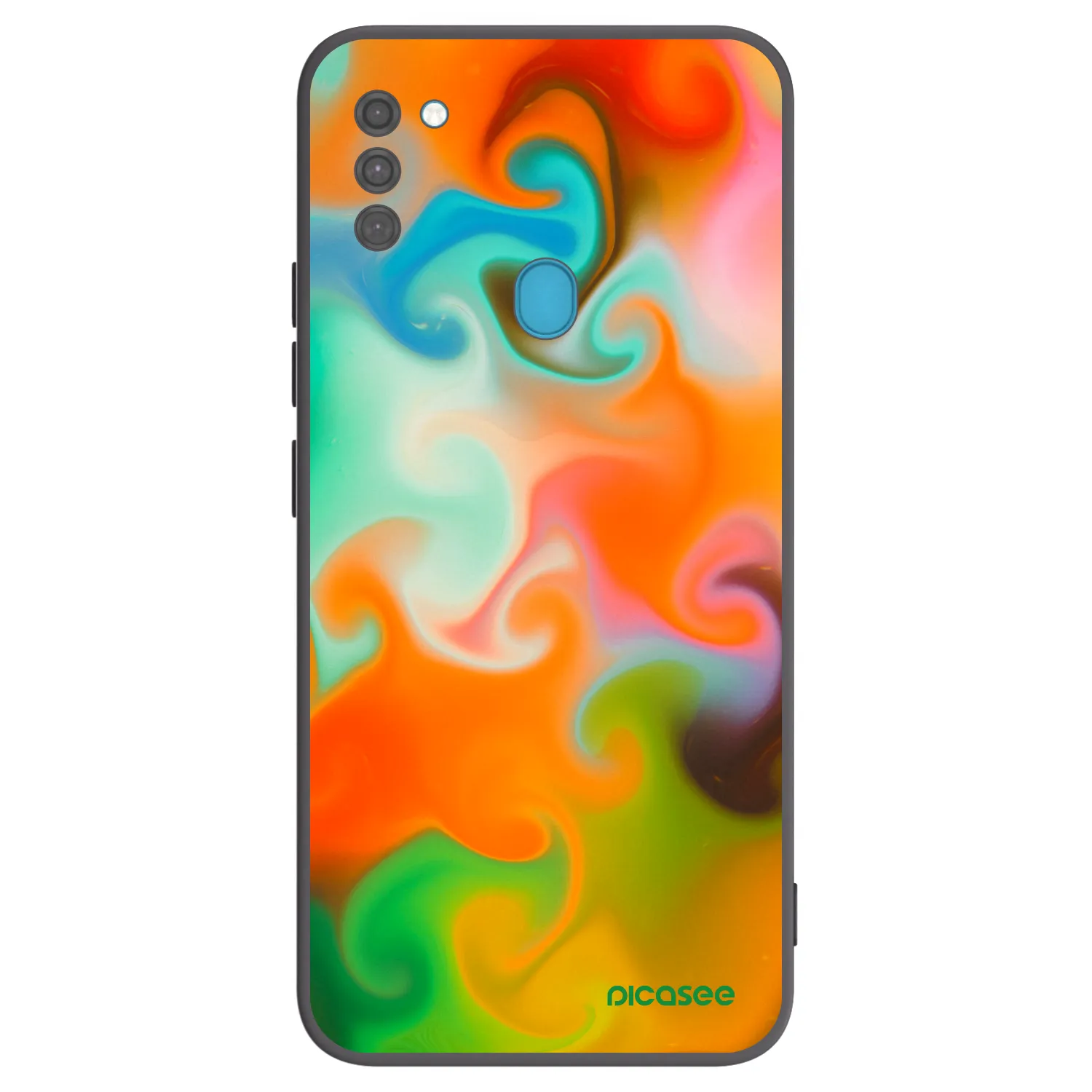 Picasee silikonowe czarne etui na Samsung Galaxy M11 - Juice