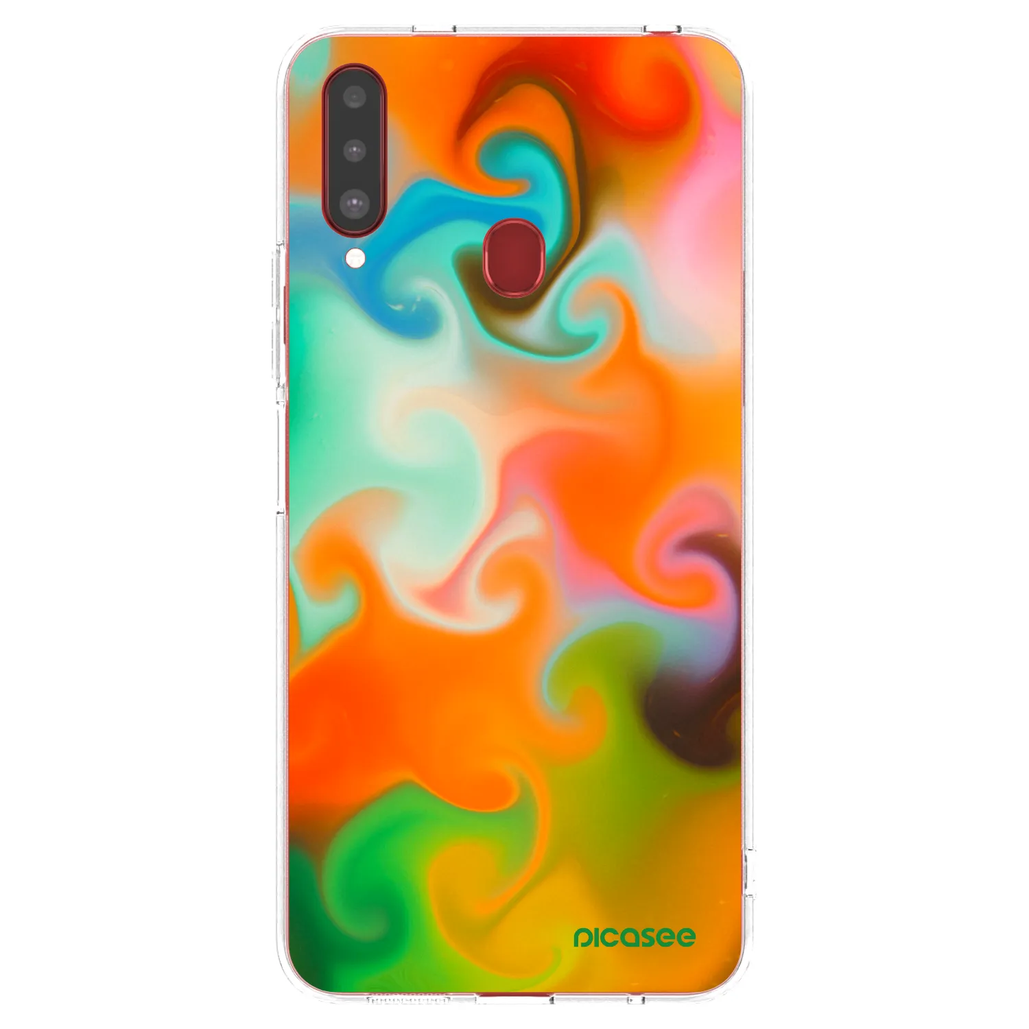 Picasee silikonowe przeźroczyste etui na Samsung Galaxy A20s - Juice
