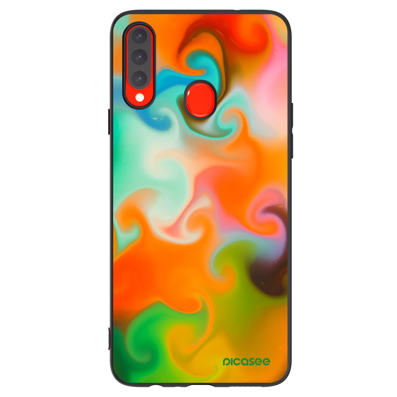 Picasee silikonowe czarne etui na Samsung Galaxy A20s - Juice