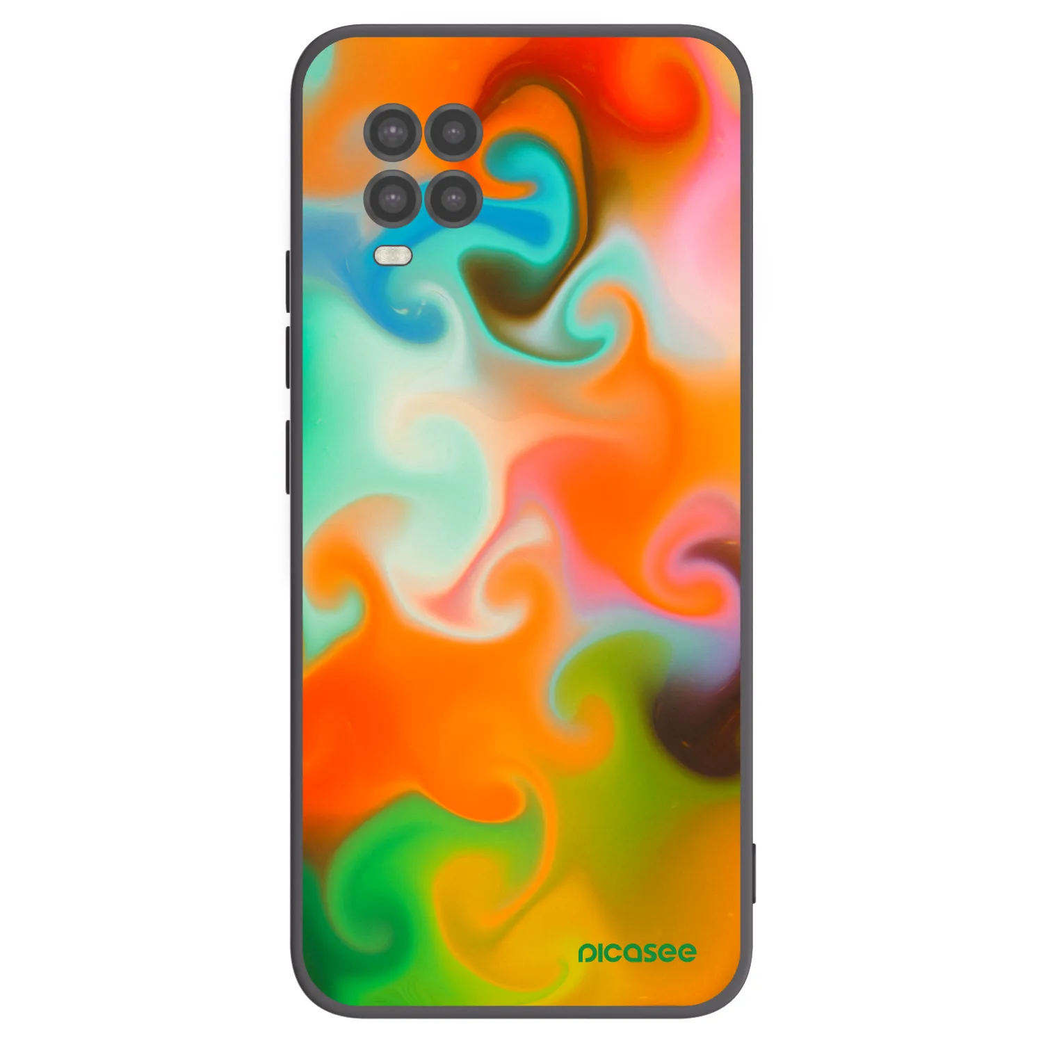 Picasee silikonowe czarne etui na Xiaomi Mi 10 Lite - Juice