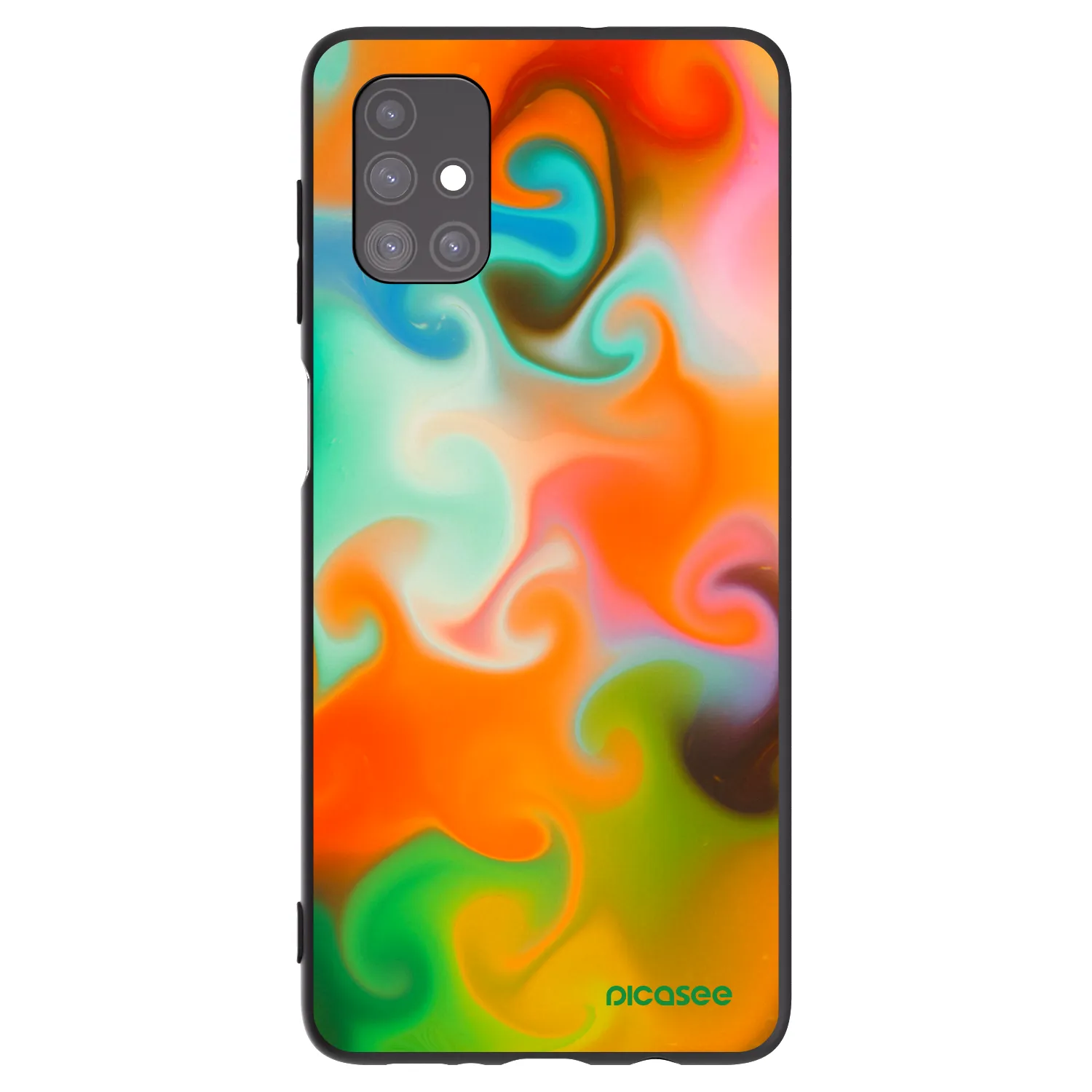 Picasee silikonowe czarne etui na Samsung Galaxy M51 M515F - Juice