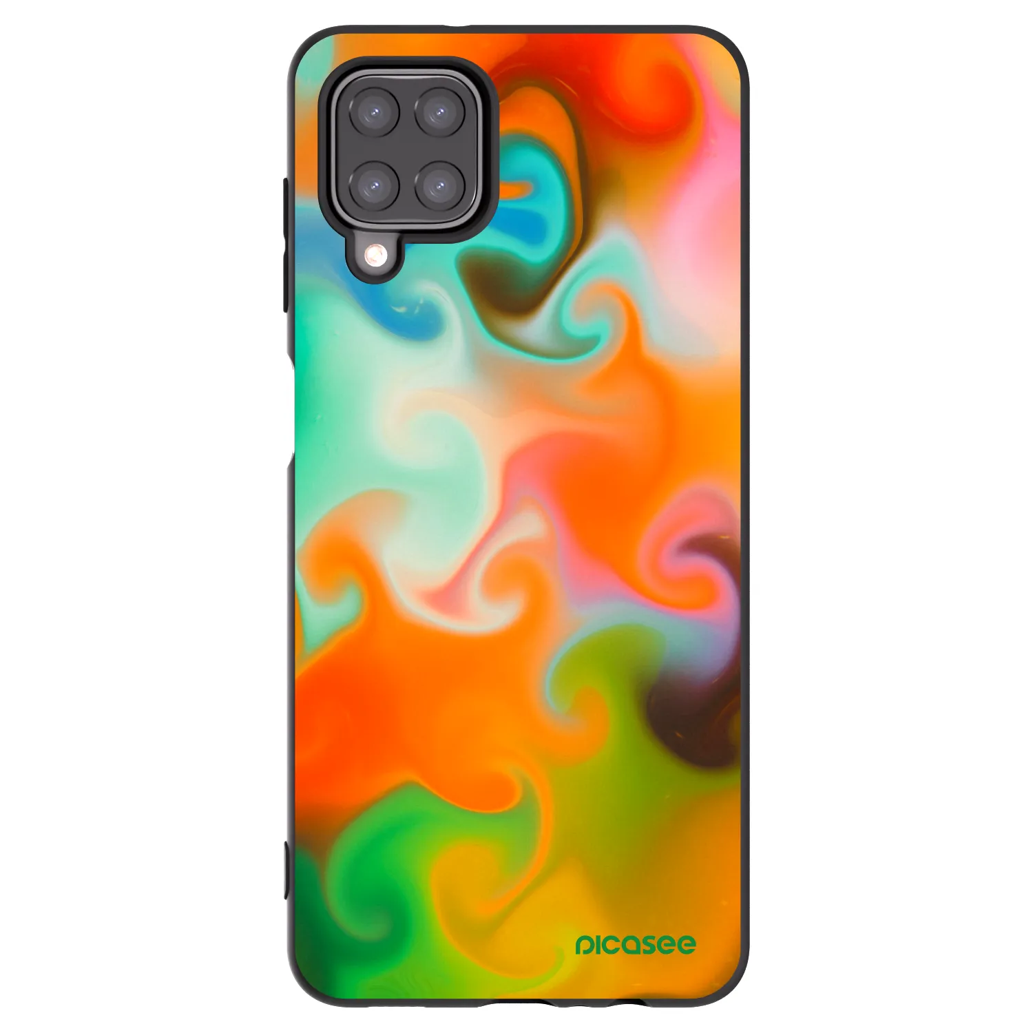 Picasee silikonowe czarne etui na Samsung Galaxy A12 A125F - Juice