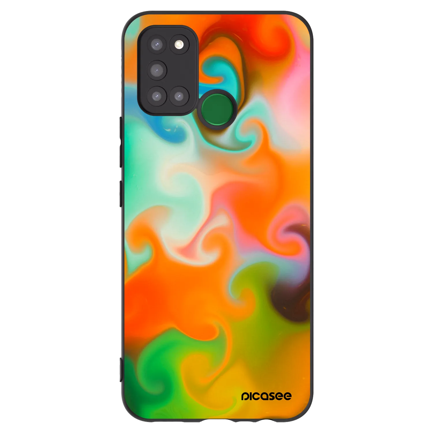 Picasee silikonowe czarne etui na Realme 7i - Juice