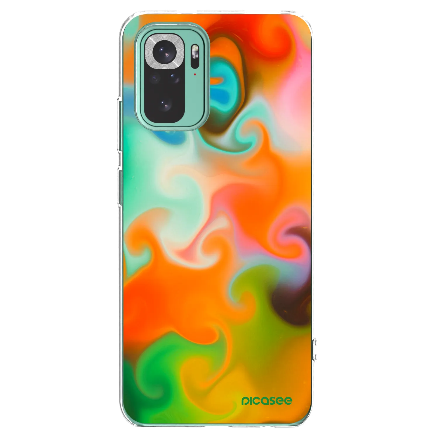 Picasee silikonowe przeźroczyste etui na Xiaomi Redmi Note 10 Pro - Juice