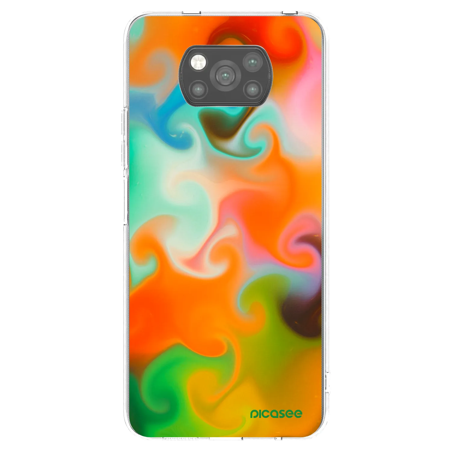 Picasee silikonowe czarne etui na Xiaomi Poco X3 Pro - Juice