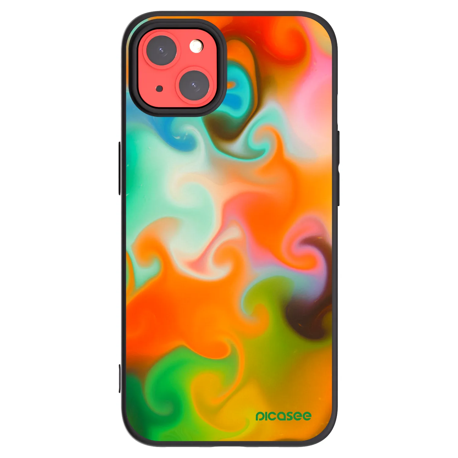 Picasee silikonowe czarne etui na Apple iPhone 13 - Juice