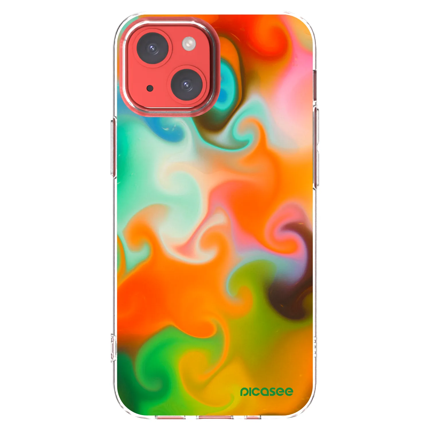 Picasee silikonowe przeźroczyste etui na Apple iPhone 13 mini - Juice