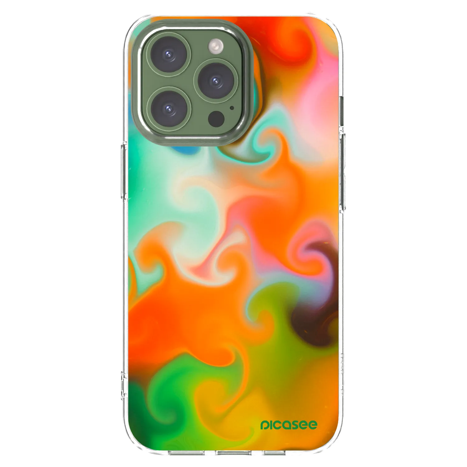 Picasee silikonowe przeźroczyste etui na Apple iPhone 13 Pro - Juice