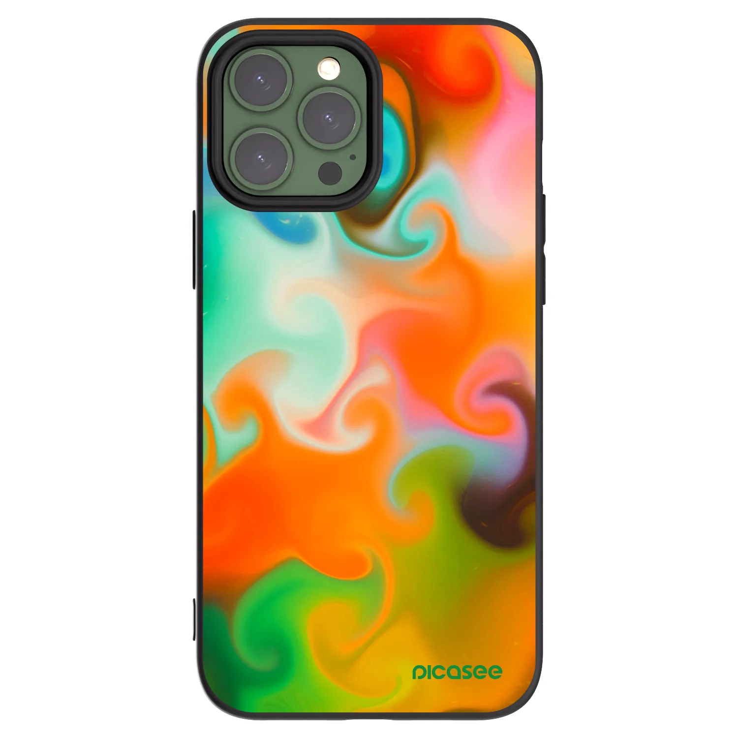 Picasee silikonowe czarne etui na Apple iPhone 13 Pro Max - Juice