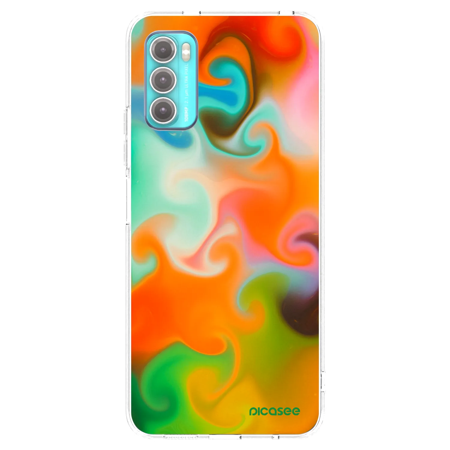 Picasee silikonowe przeźroczyste etui na Motorola Moto G60 - Juice