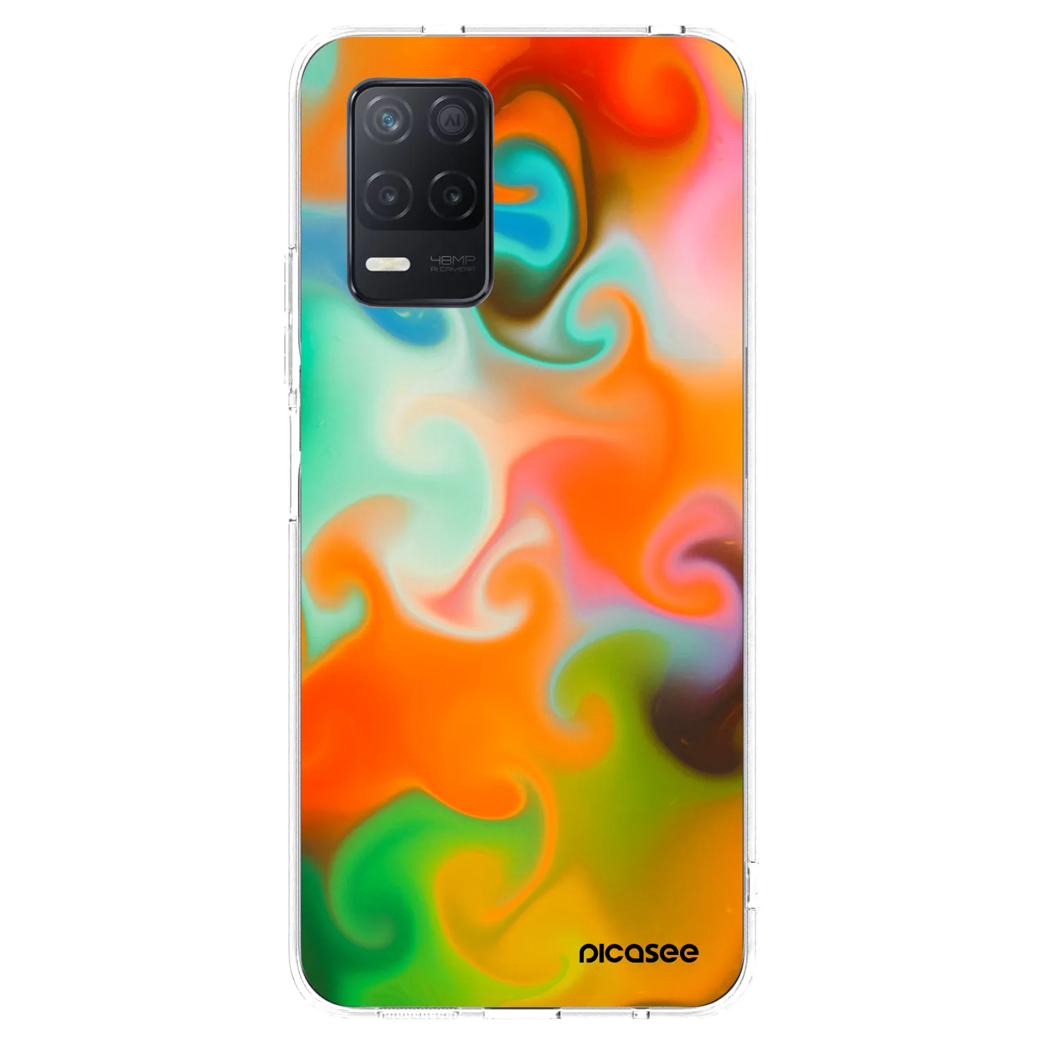 Picasee silikonowe przeźroczyste etui na Realme 8 5G - Juice