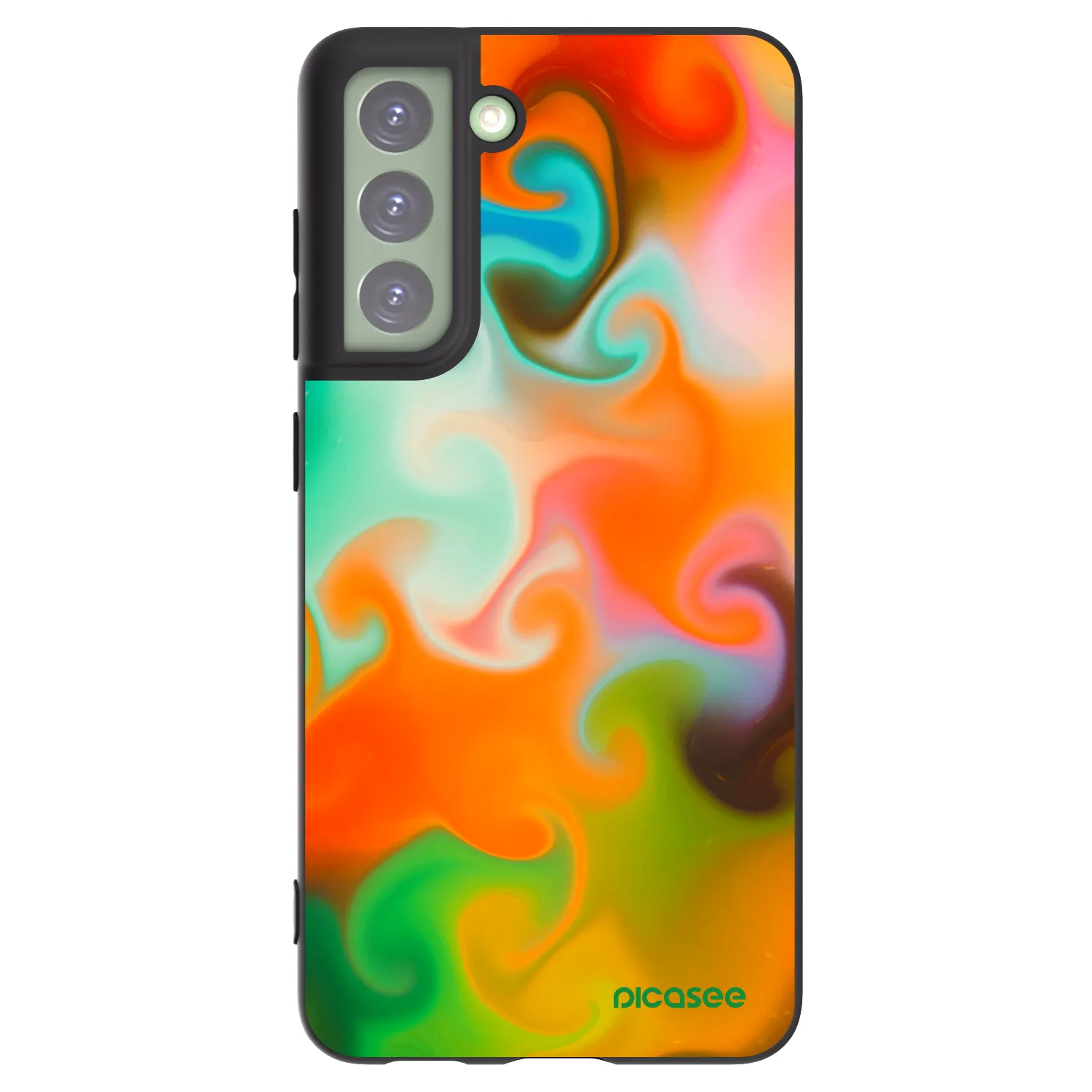 Picasee silikonowe czarne etui na Samsung Galaxy S21 FE 5G - Juice