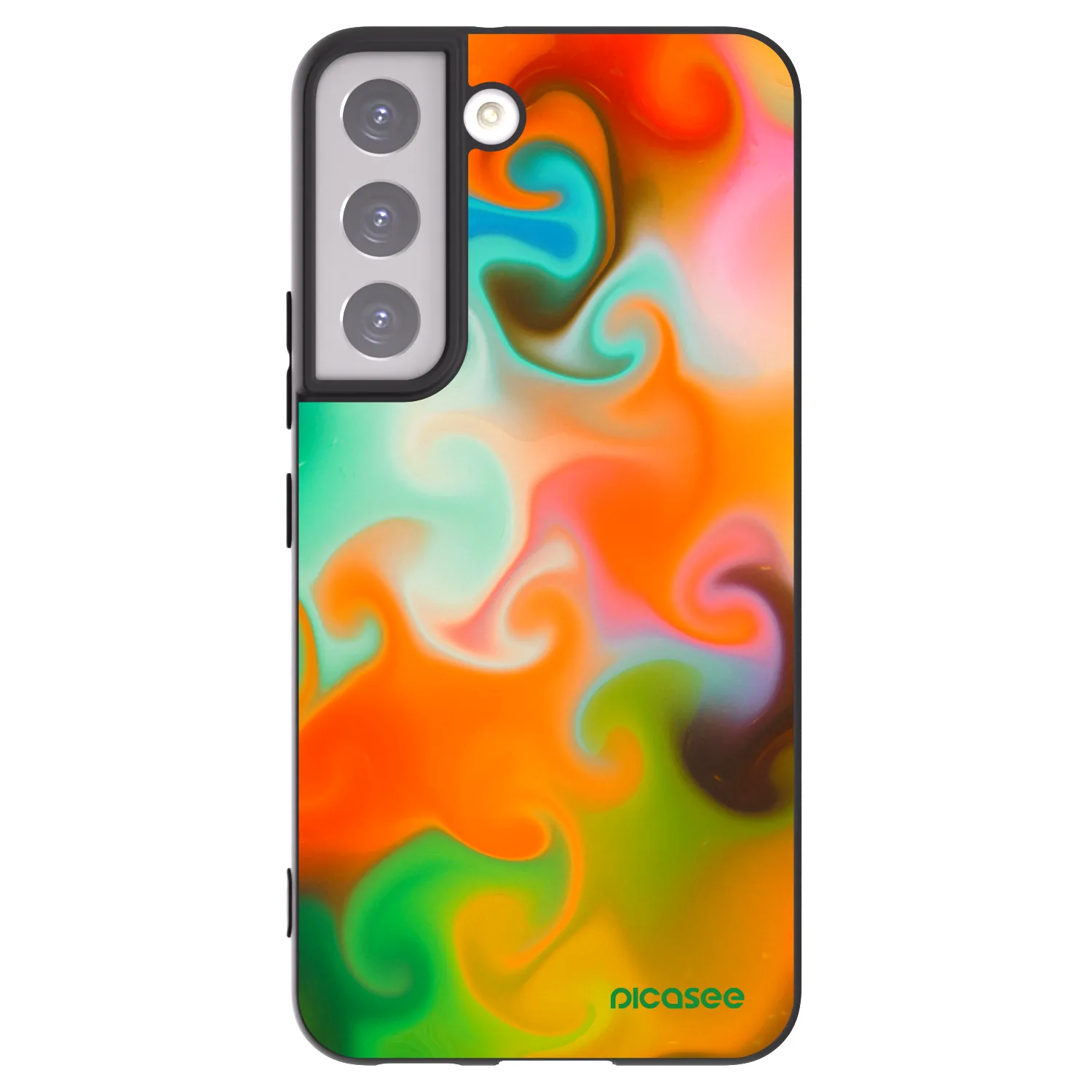 Picasee silikonowe czarne etui na Samsung Galaxy S22 5G - Juice