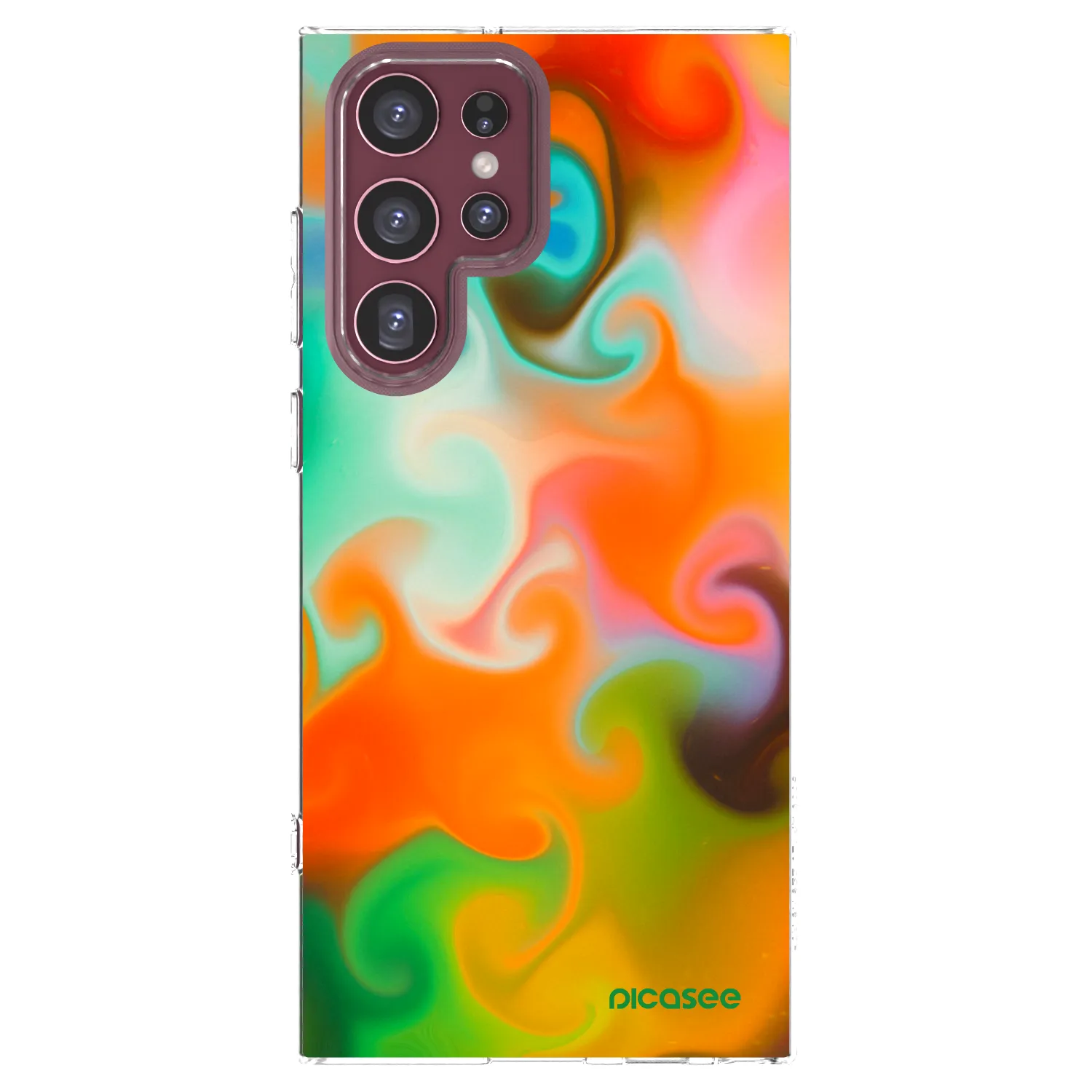 Picasee silikonowe przeźroczyste etui na Samsung Galaxy S22 Ultra 5G - Juice