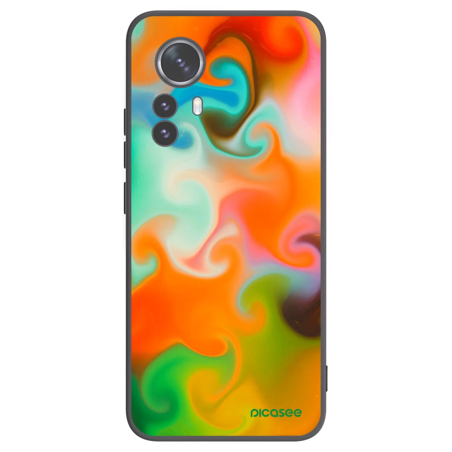 Picasee silikonowe czarne etui na Xiaomi 12 Pro - Juice