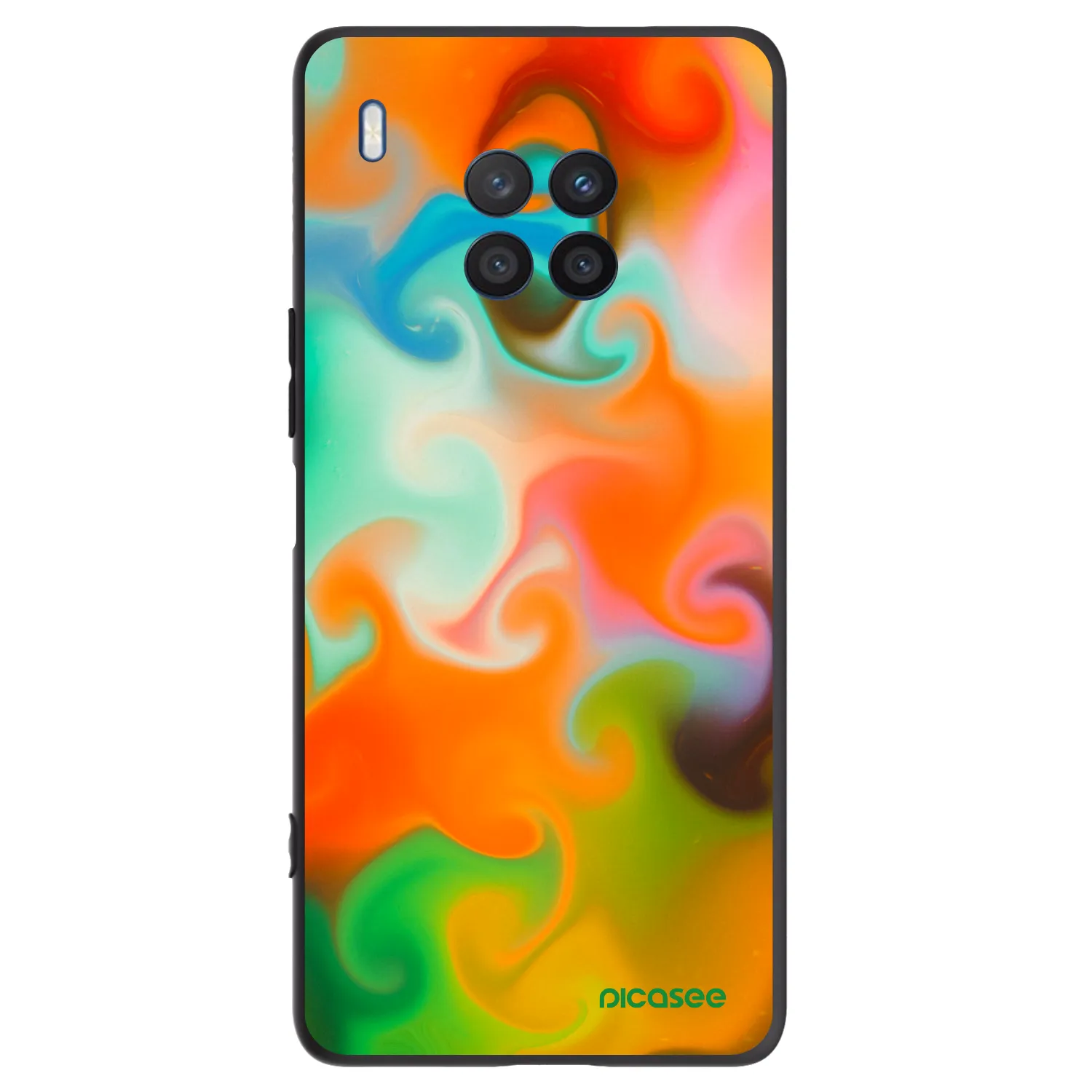 Picasee silikonowe czarne etui na Honor 50 Lite - Juice