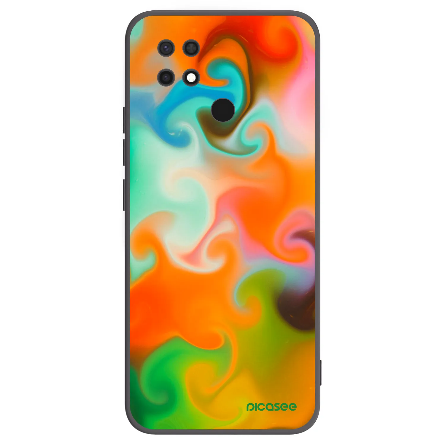 Picasee silikonowe czarne etui na Xiaomi Redmi 10C - Juice
