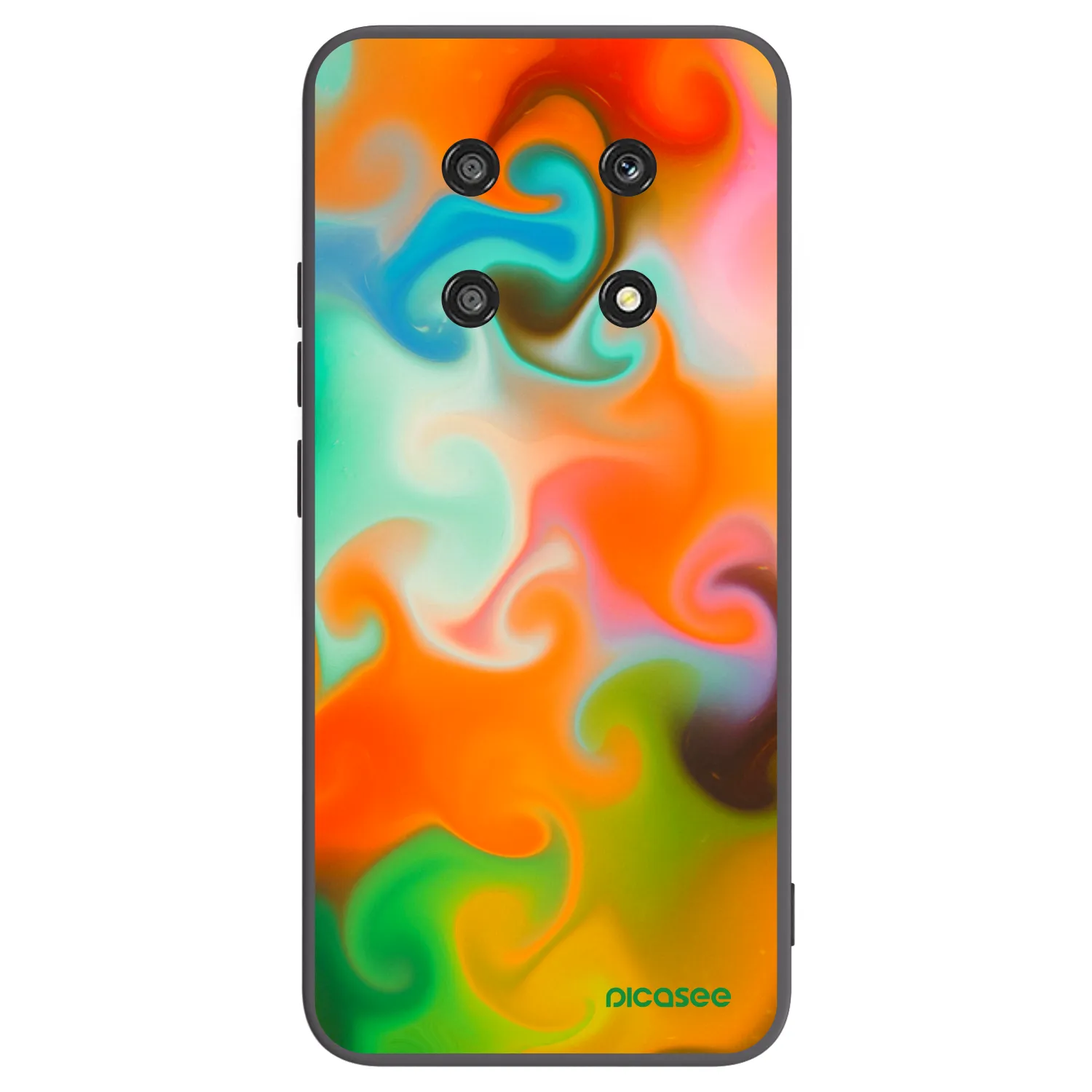 Picasee silikonowe czarne etui na Honor Magic4 Lite 5G - Juice