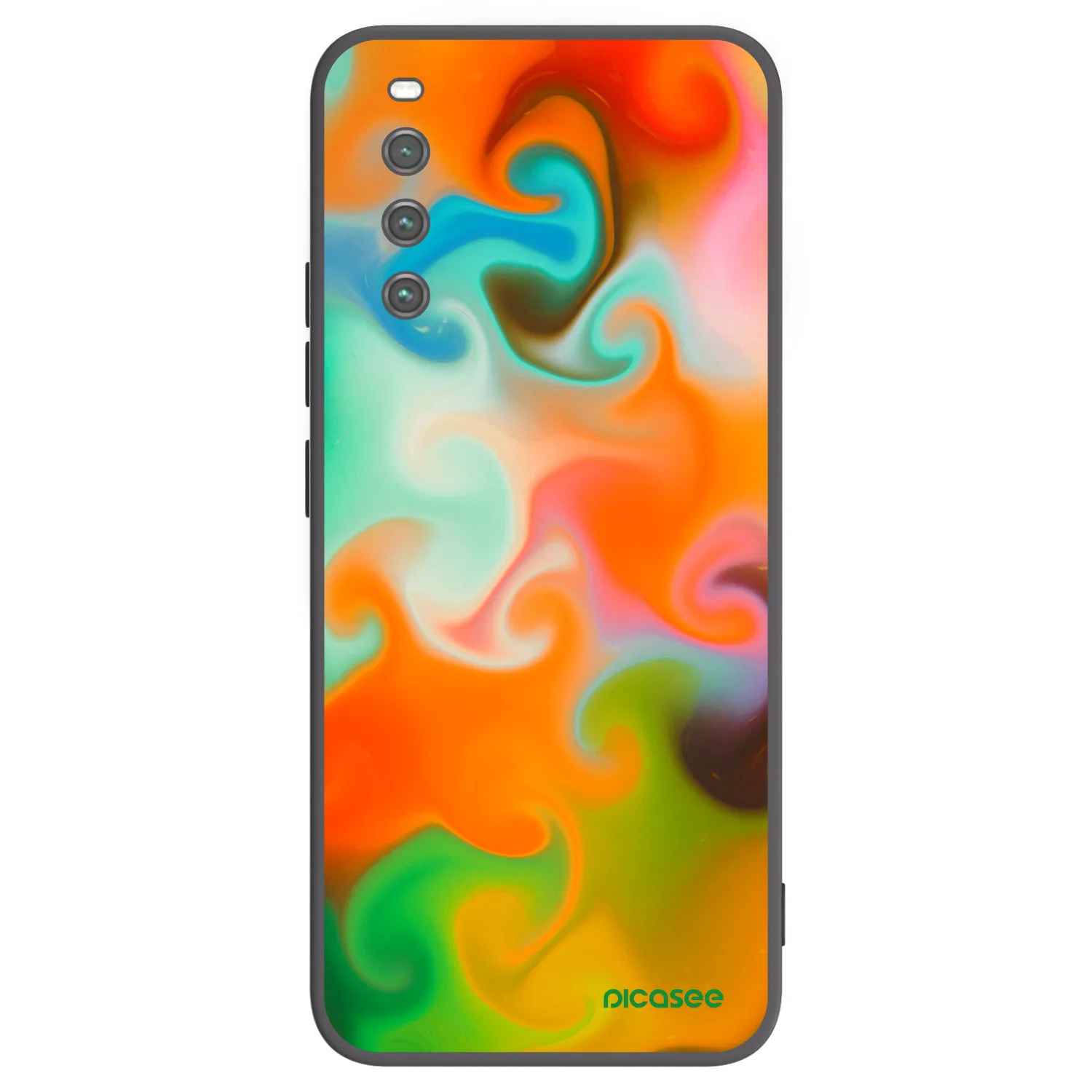 Picasee silikonowe czarne etui na Sony Xperia 10 IV 5G - Juice