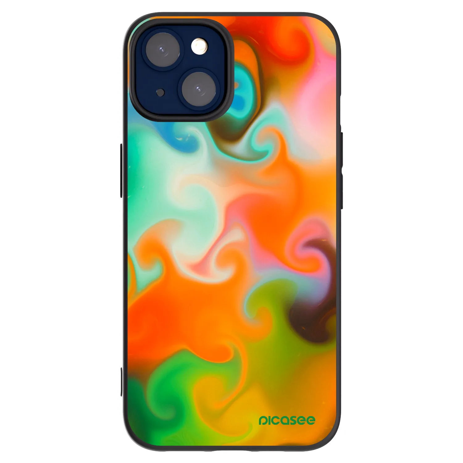 Picasee silikonowe czarne etui na Apple iPhone 14 - Juice