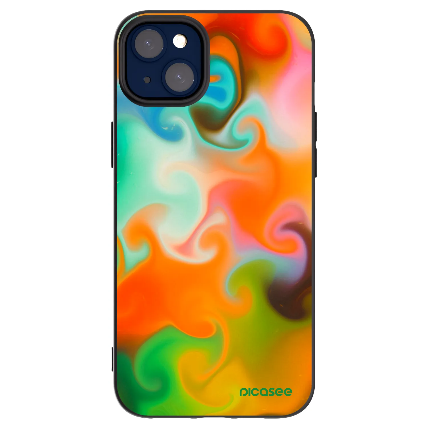 Picasee silikonowe czarne etui na Apple iPhone 14 Plus - Juice
